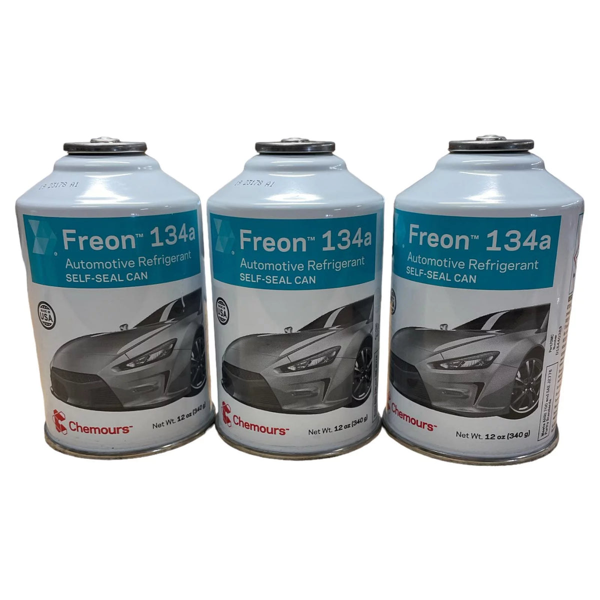 R134a 12 Ounce Self-Sealing Container Pack of 3 R807680