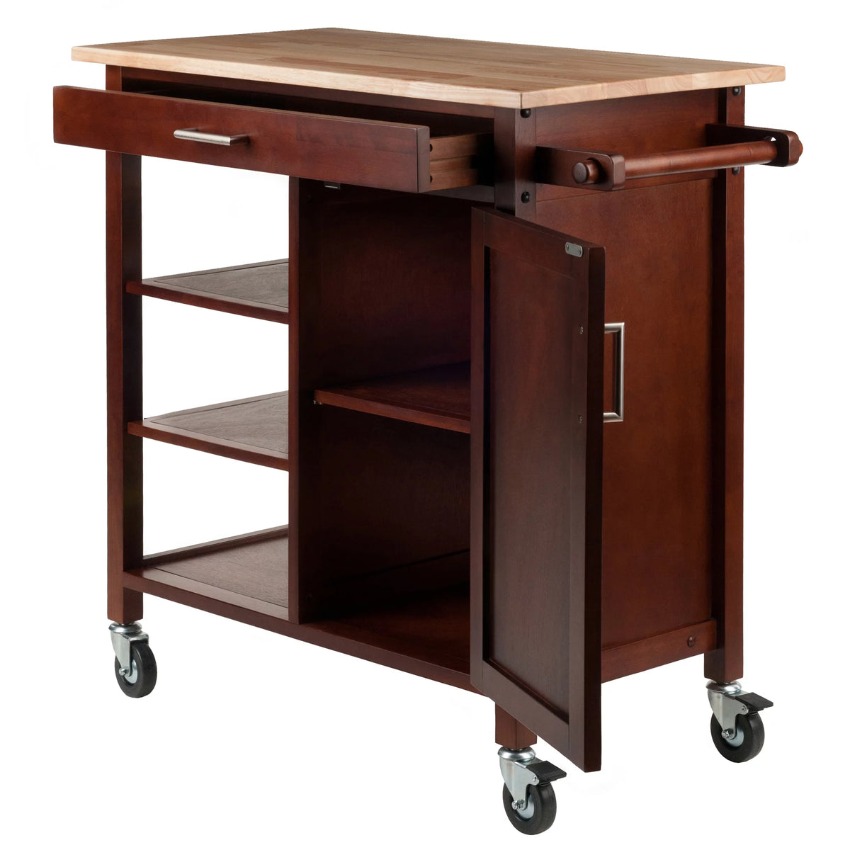Wood Kitchen Utility Cart J623719