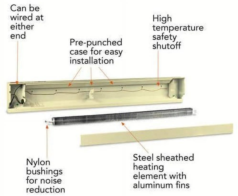 500 Watt 30 In Electric Baseboard Heater R459