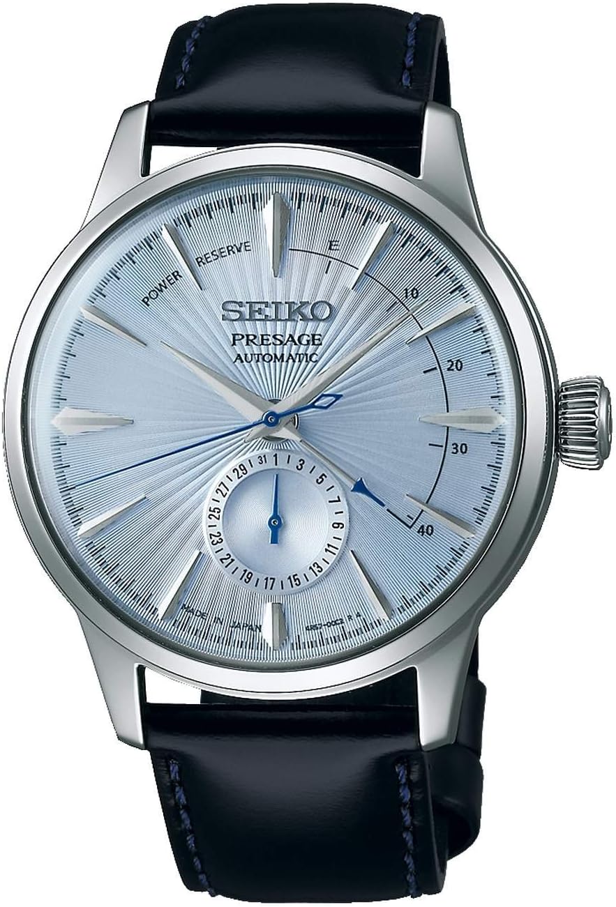 Ice Blue Cocktail Time Power Reserve Automatic Watch A7521
