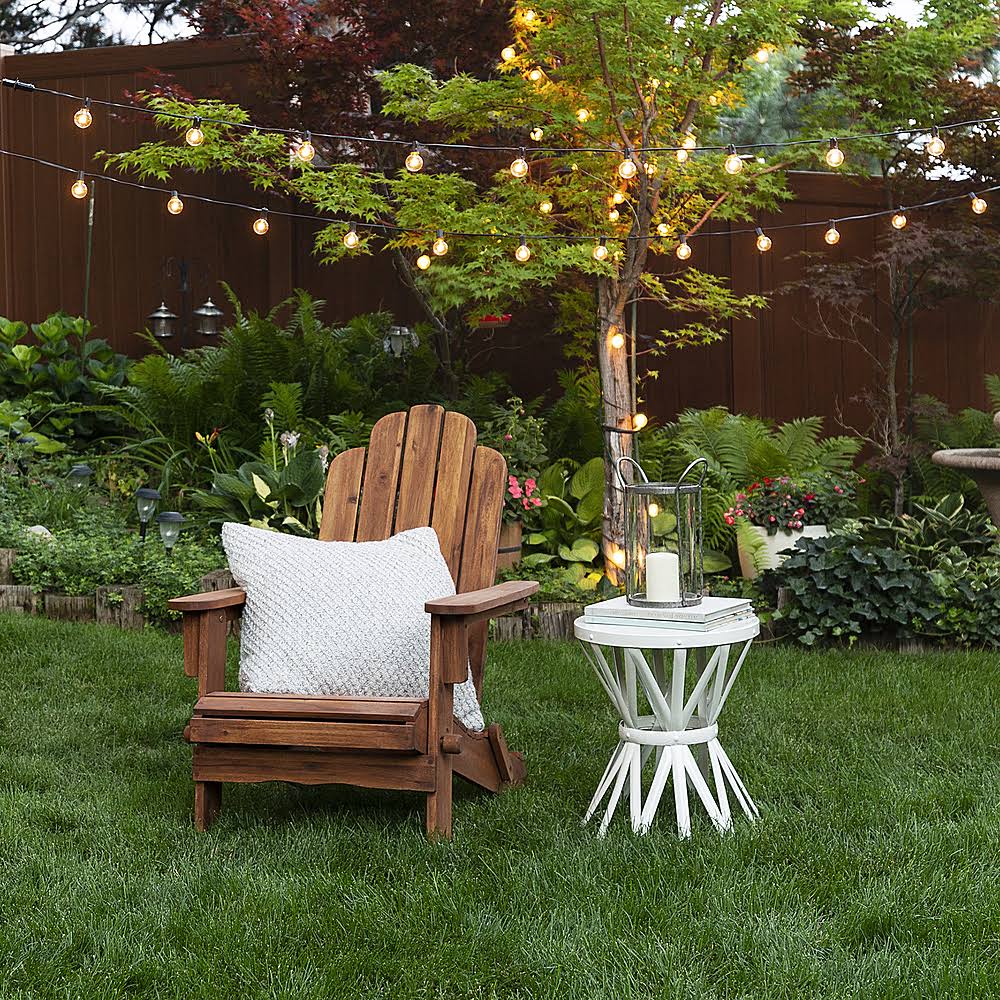 Brown Acacia Wood Adirondack Chair K812388