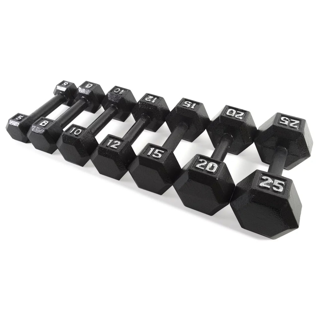 CAP CAST IRON HEX DUMBBELL, BLACK, Single R9340