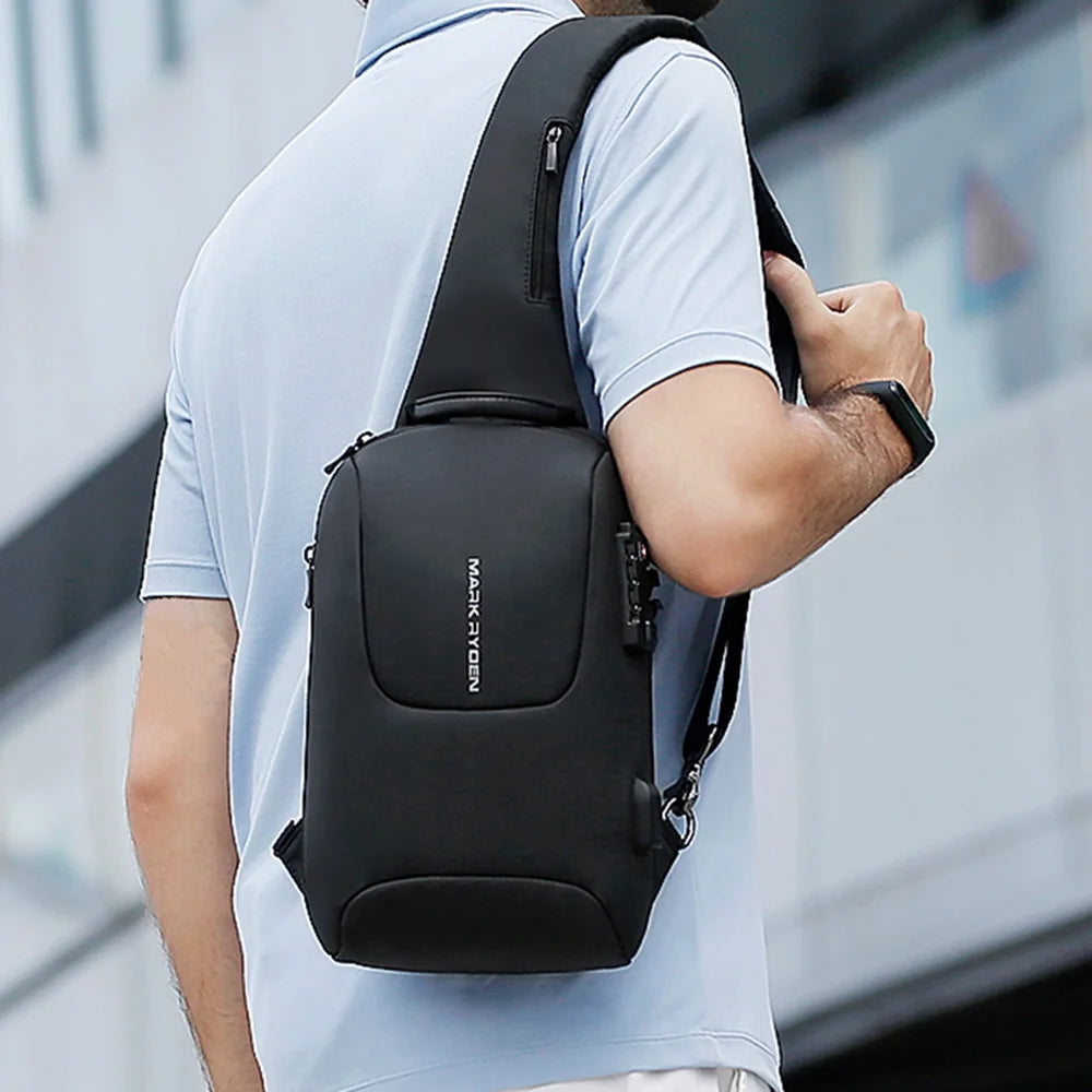 TSA Lock Crossbody Chest Shoulder Bag B897