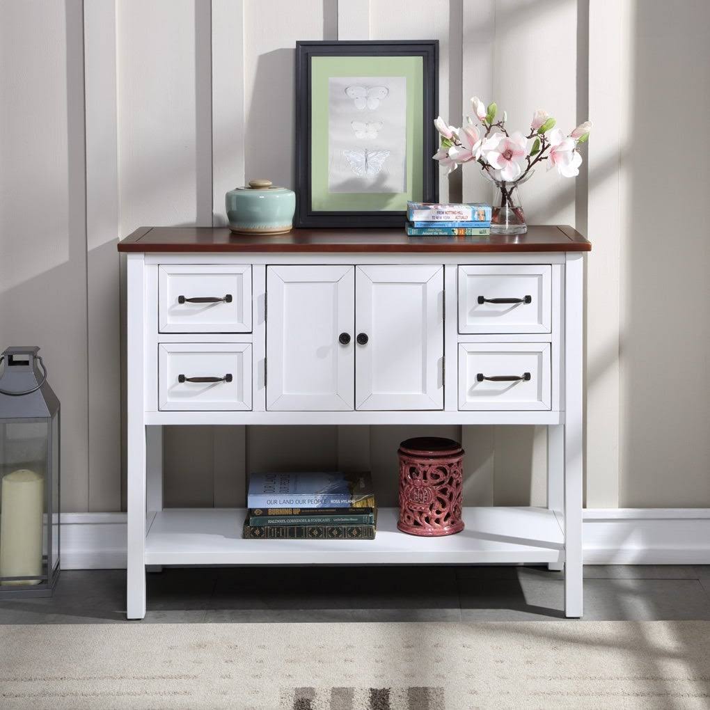 White Console Table L7322