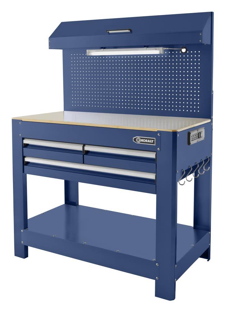 45-in W x 36-in H 3-Drawer Hardwood Work Bench Z4586