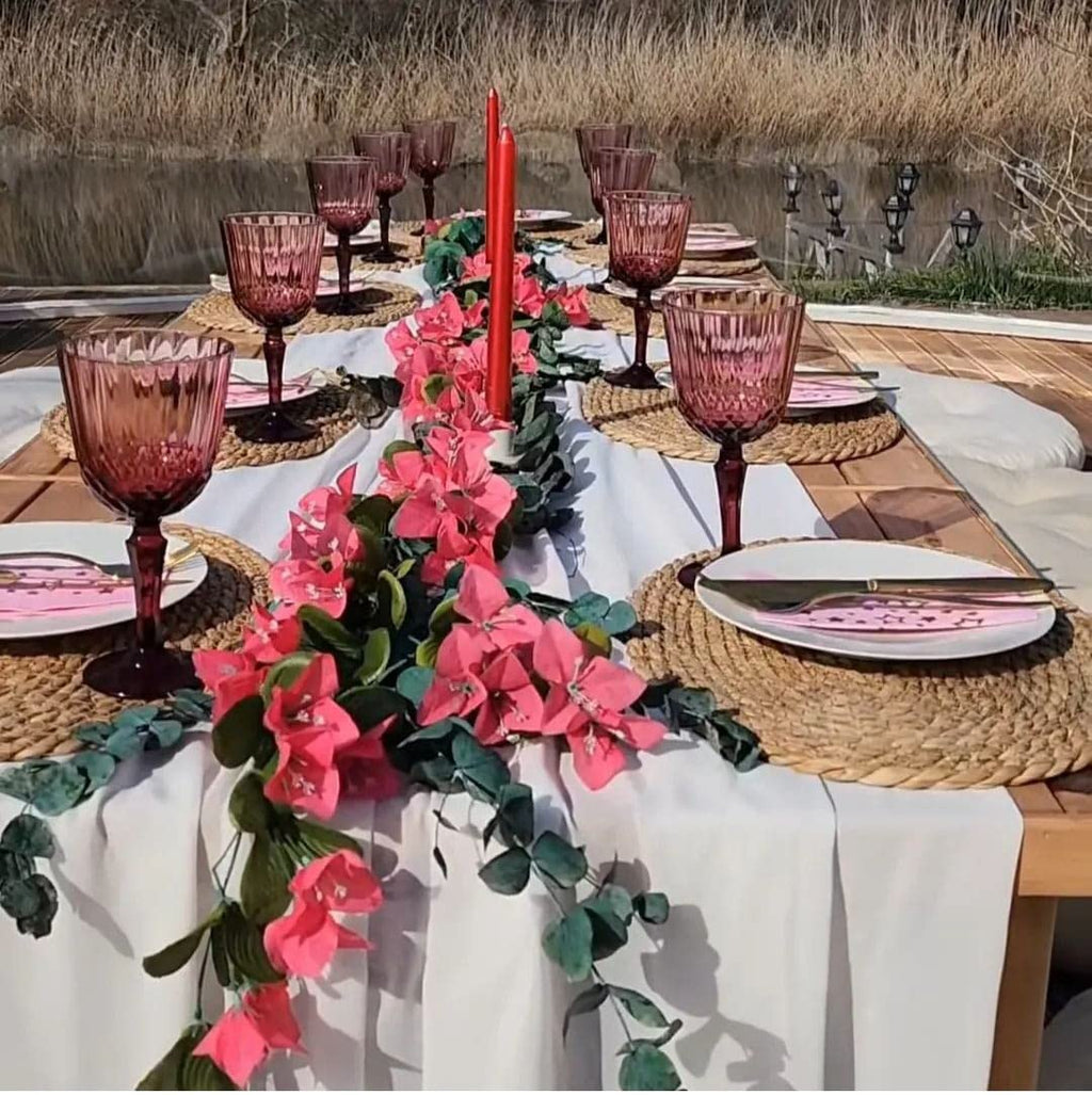 Natural Wood Low Foldable Picnic Table U6764