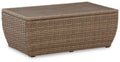Outdoor Coffee Table Beige O681
