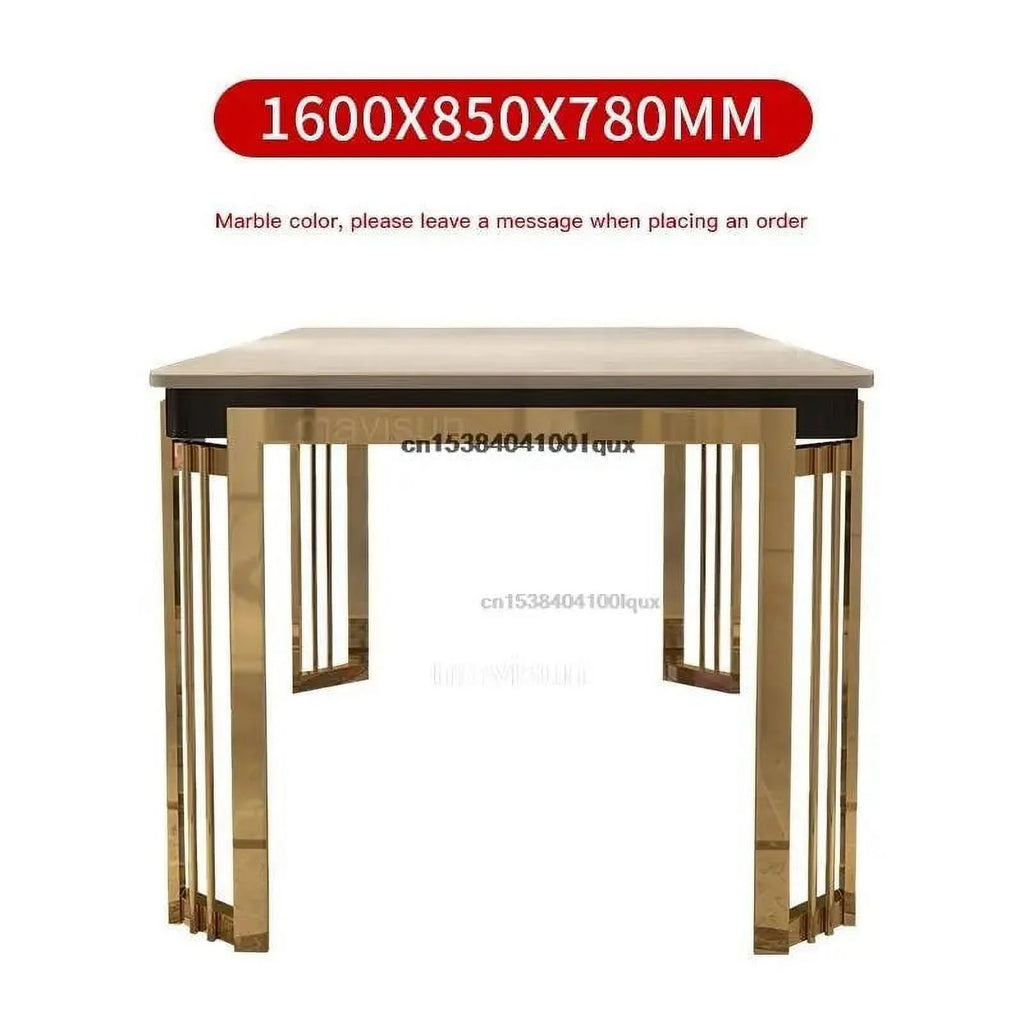 Marble Rectangular Dining Table with Chairs M41153