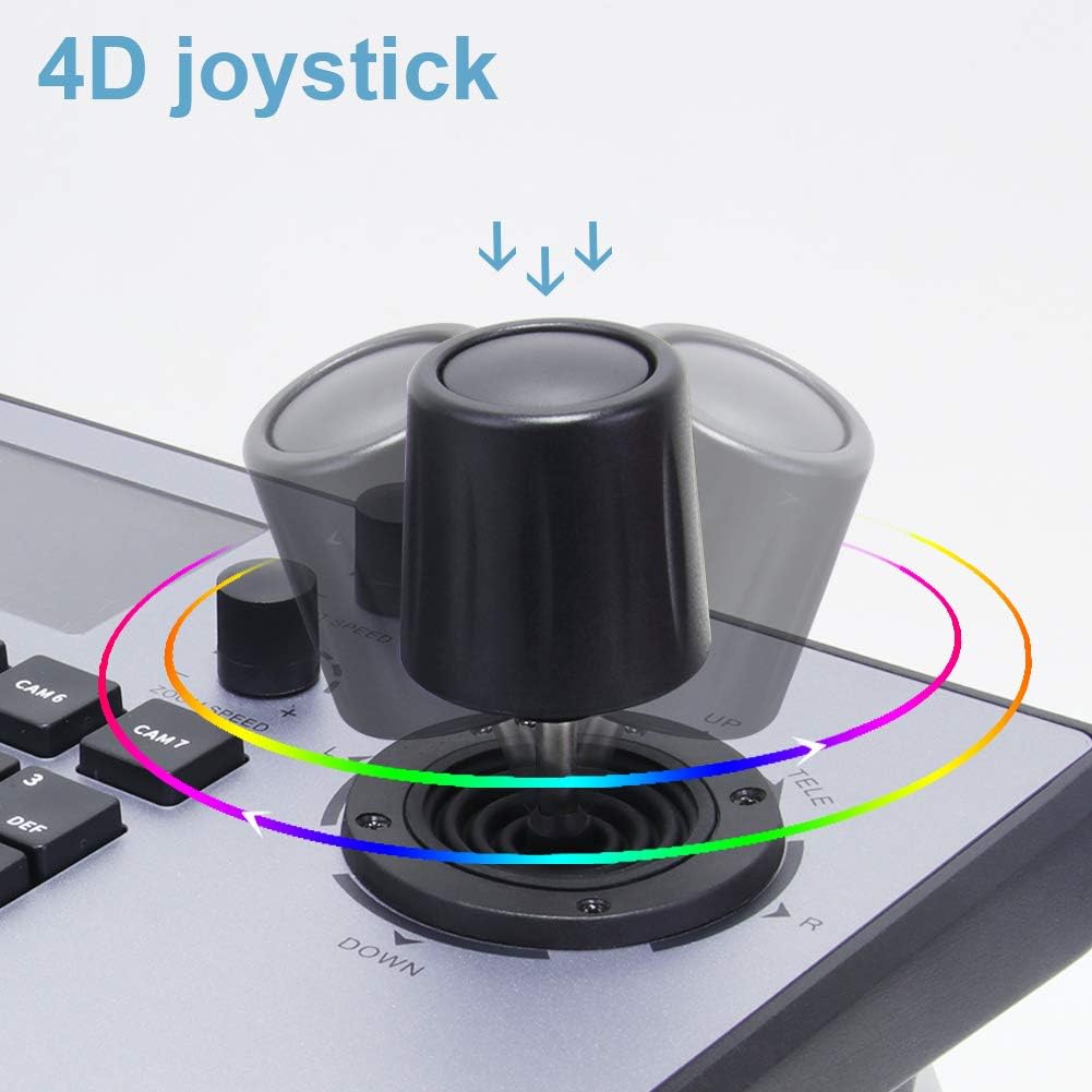 PTZ Controller IP Camera Controller Joystick with RS232 RS422 RJ45 Interface and LCD Screen J92140