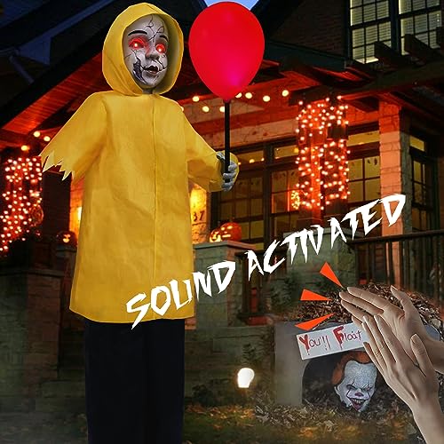 4 Ft Life Size Animatronics Prop with Glowing Balloon M6850