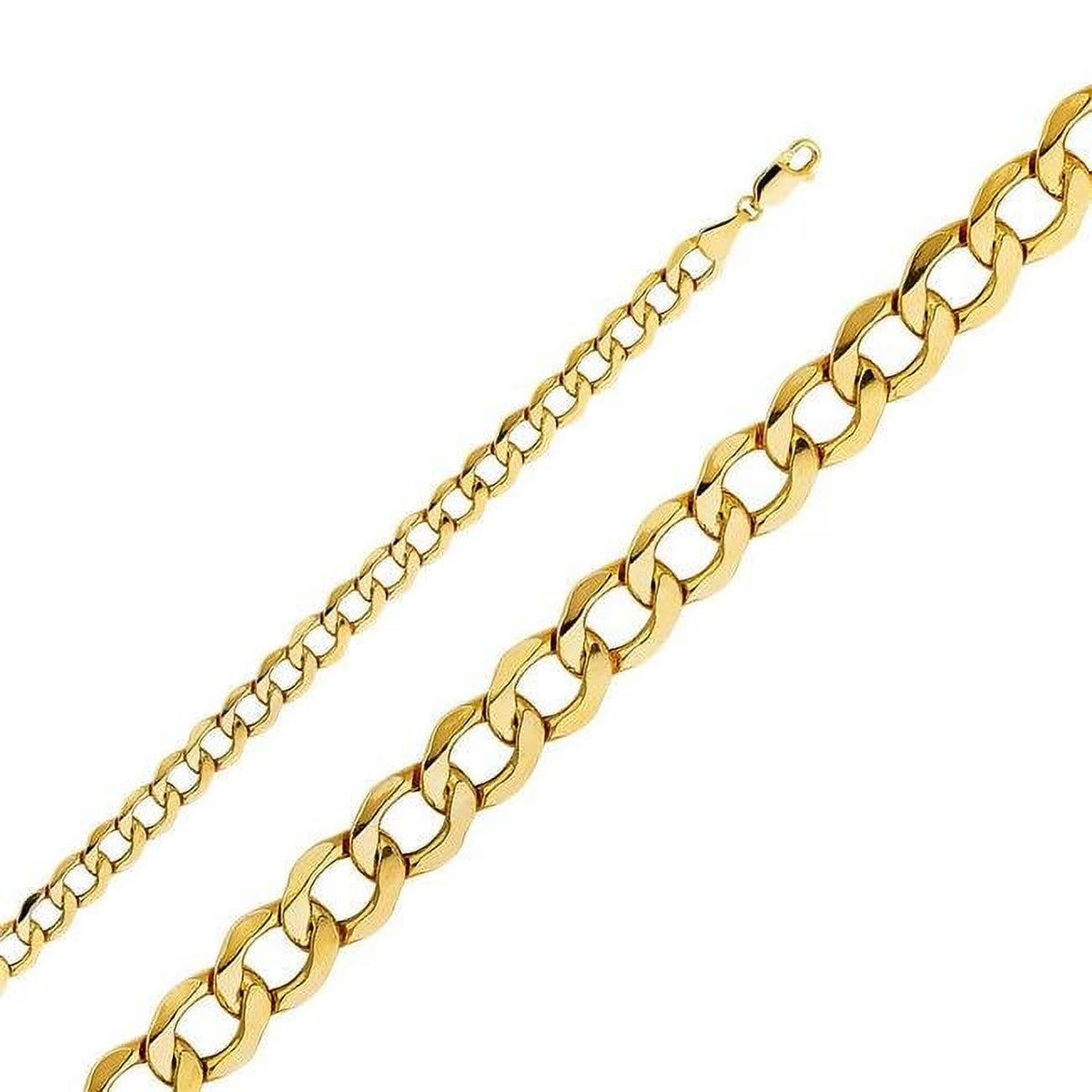 14K Yellow Gold Cuban Bevel Chain N204017