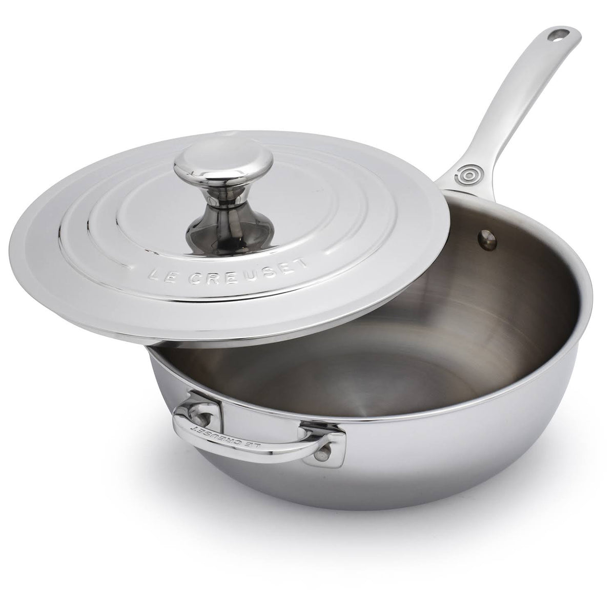 2 Quart Stainless Steel Saucier Pan with Lid C73018