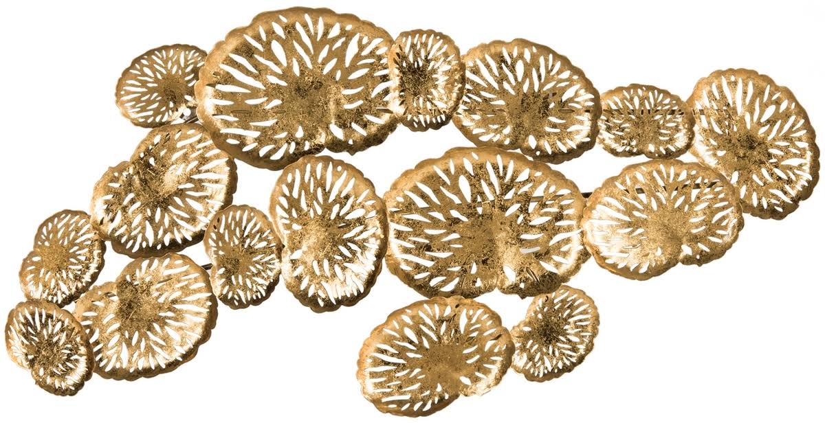 Gold Coral Plate Wall Decor M697