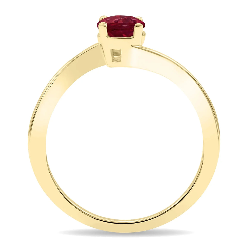 10K Yellow Gold Ruby Ring C299441