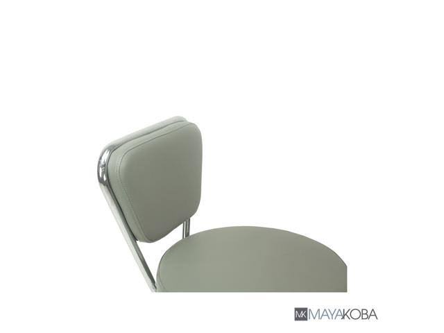 Set of 2 Grey Pedicure Stool H952