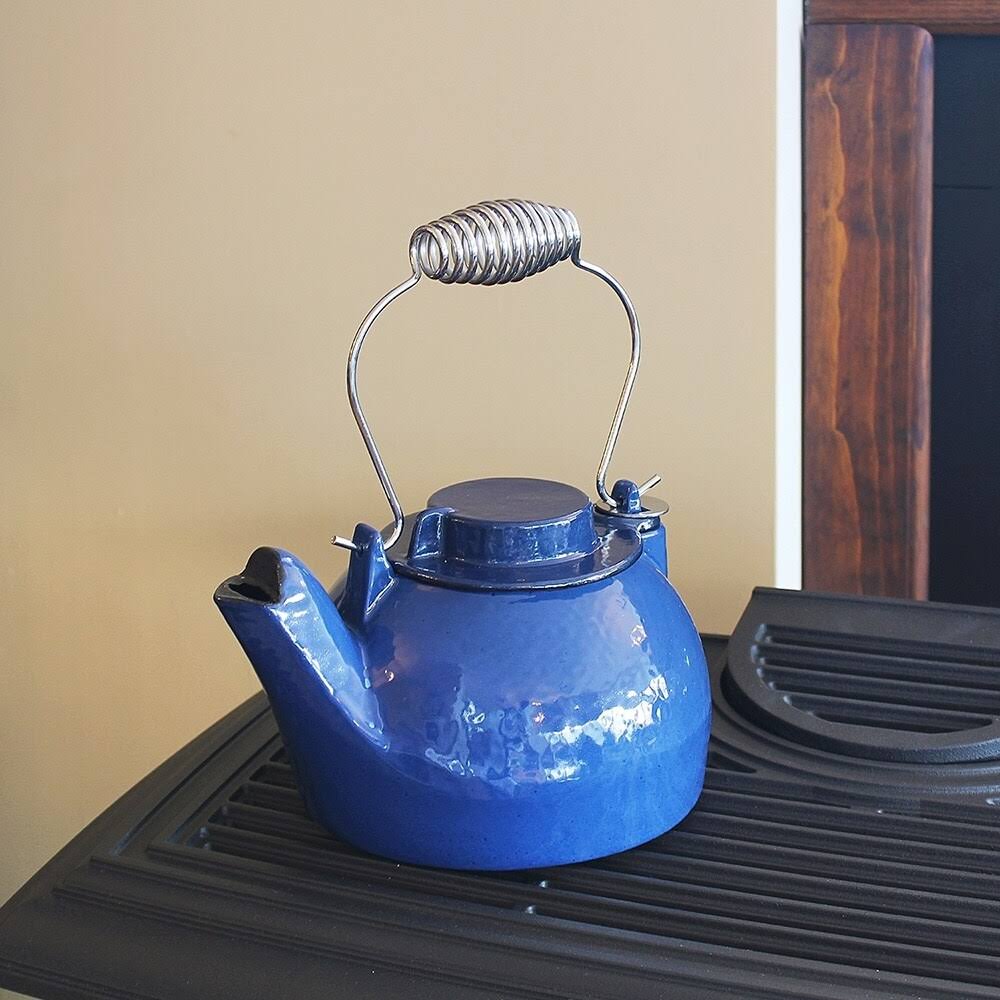 2.5 Quart Blue Cast Iron Kettle W74560