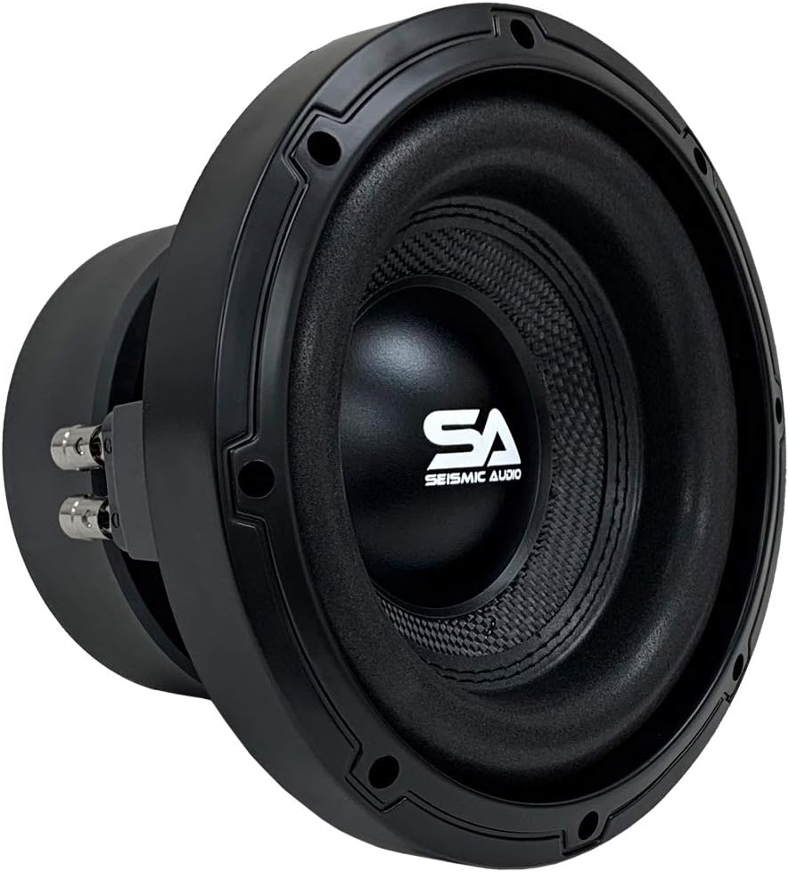 Pair of 8 Inch 1000 Watt Dual 4 Ohm Car Audio Subwoofer Package with Amplifier & Cables J20219
