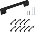 Cabinet Handle Matte Black 5 Inch Hole Center 10 Pack Q307