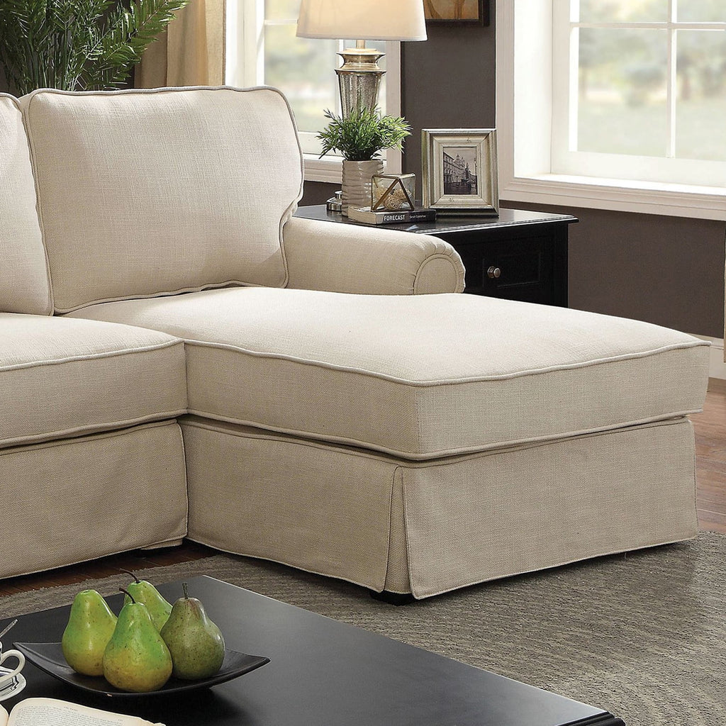 Beige Fabric Sectional Sofa H488663