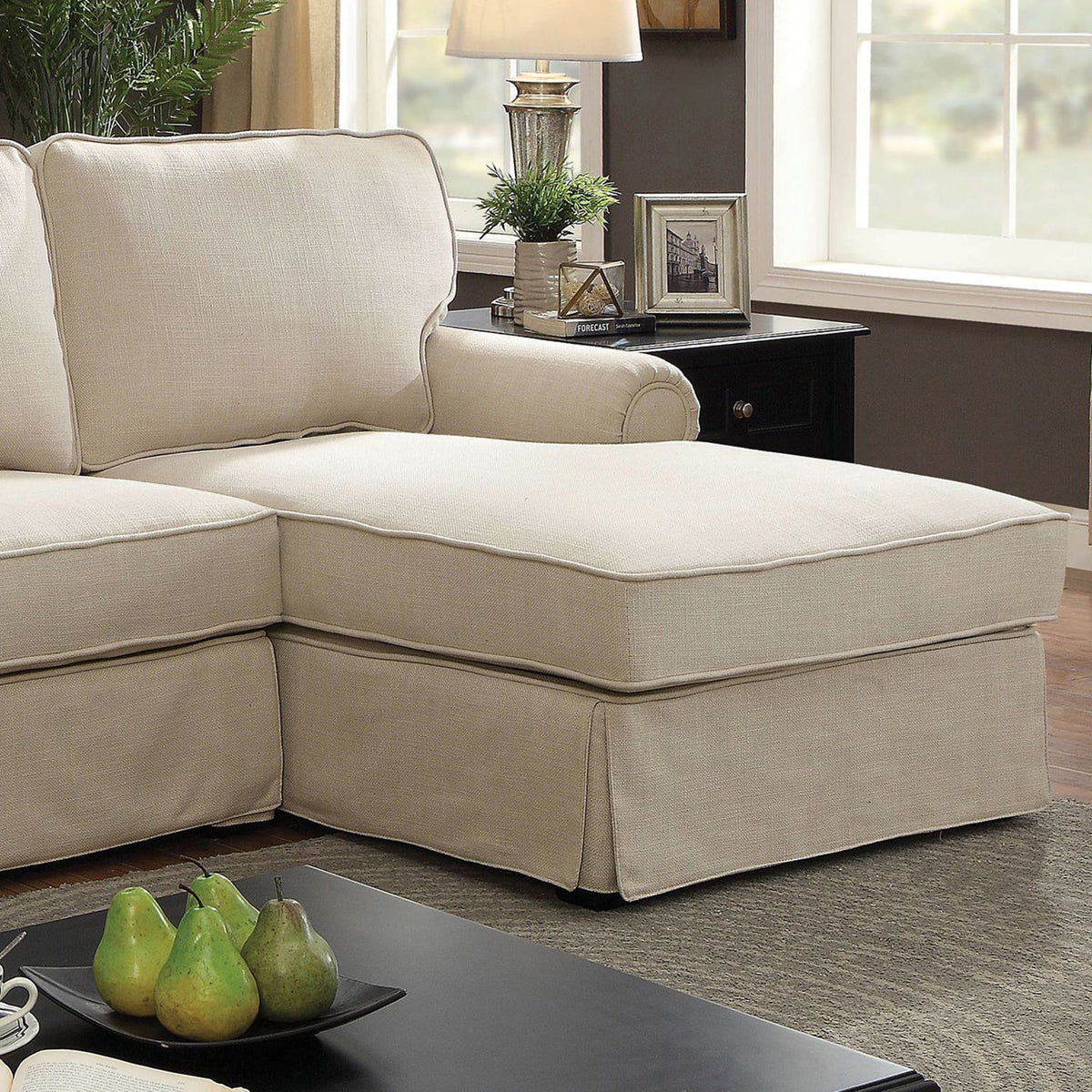 Beige Fabric Sectional Sofa H488663