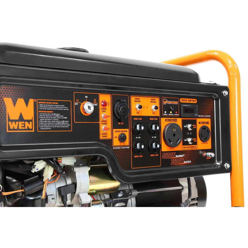 9500-Watt 420cc Portable Generator with Remote Electric Start P359374