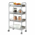 4 Tier Slim Rolling Storage Cart M6487