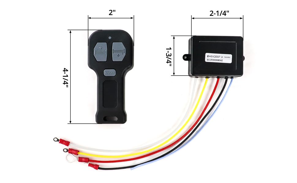 12V Wireless Winch Remote Control 2 Pack D9401