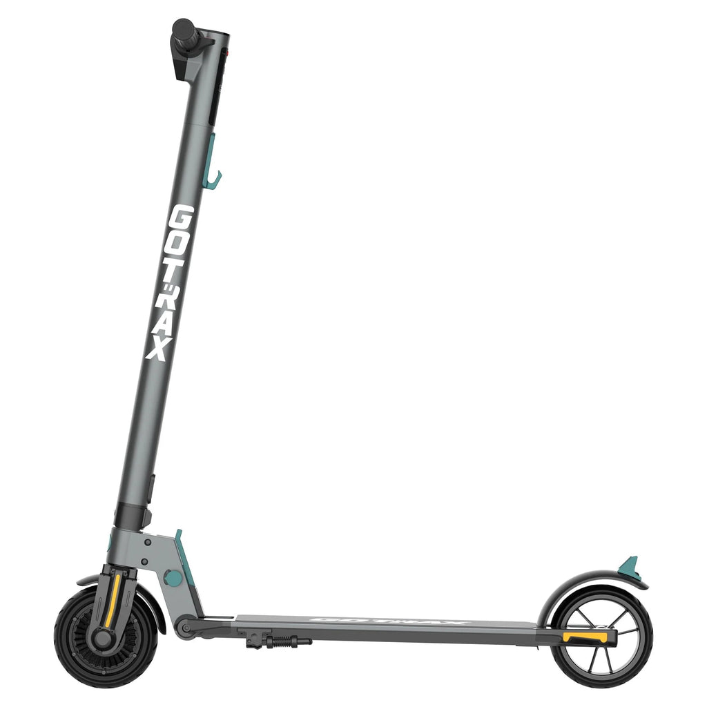 Foldable Electric Scooter with 6 Tires, 200W 12mph, Gray H1866