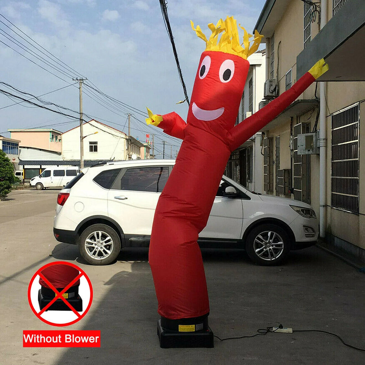 10ft Inflatable Tube Man Set Red Air Wavy Dancer Doll C70567
