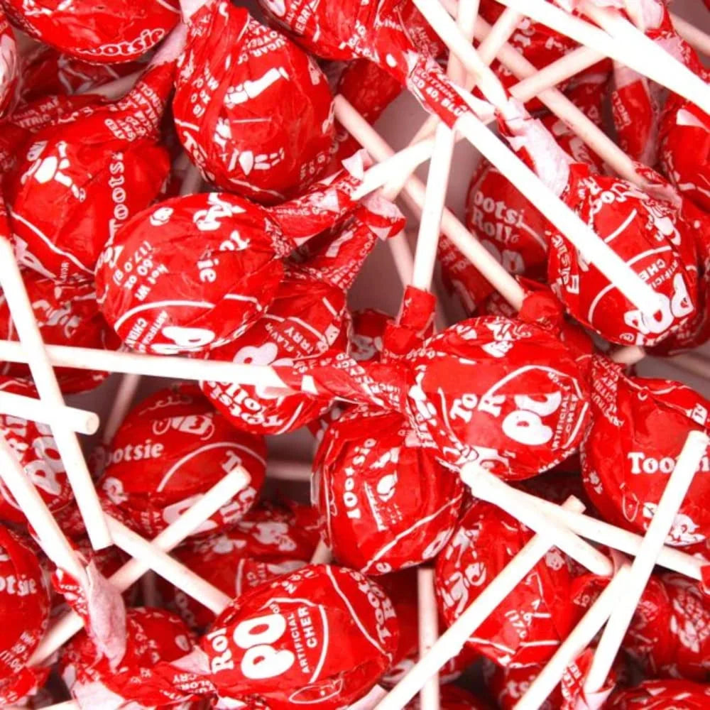 Cherry Tootsie Pops - 2 LB Bulk Bag W64287