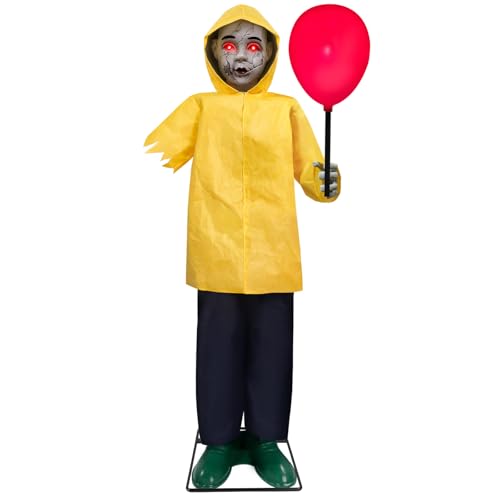 4 Ft Life Size Animatronics Prop with Glowing Balloon M6850