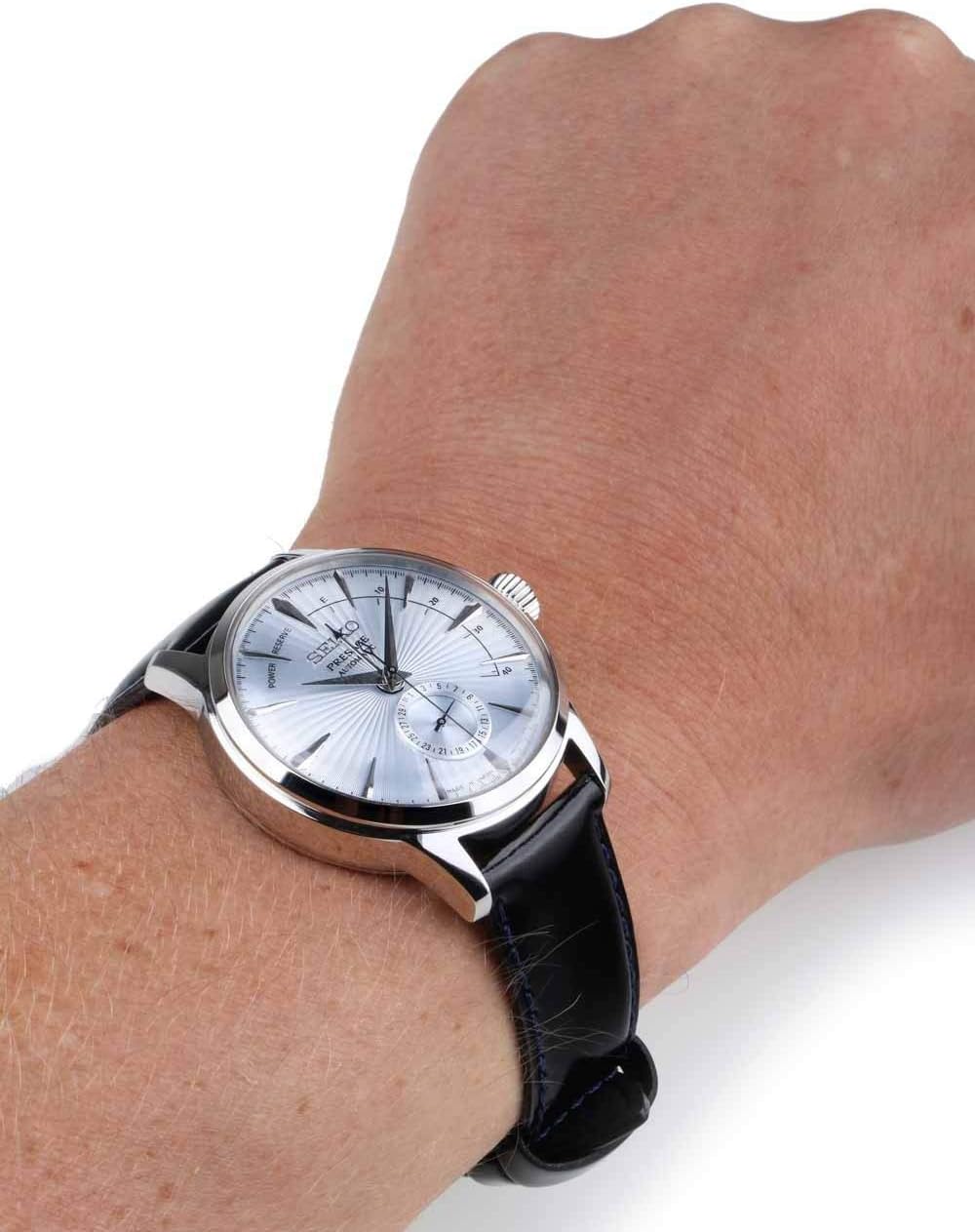 Ice Blue Cocktail Time Power Reserve Automatic Watch A7521