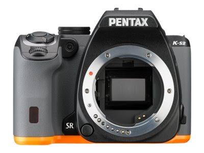Black/Orange DSLR Camera with 18-50mm & 50-200mm Lenses S421