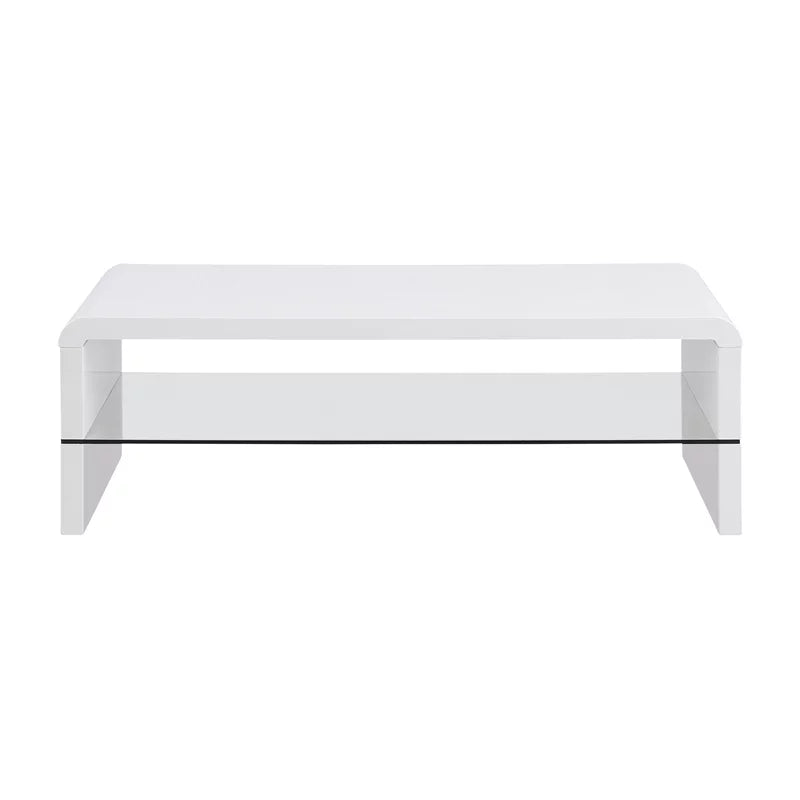 White High Gloss Wood Coffee Table E538