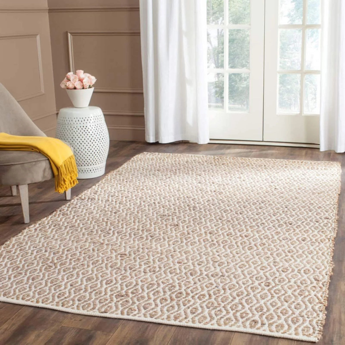 3' x 5' Braided Geometric Area Rug S78977