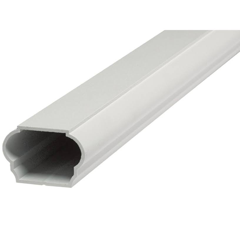Textured White 6 ft Aluminum Rail Kit with Balusters F13449