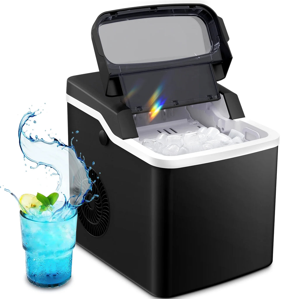 Portable Countertop Ice Maker with Ice Scoop and Basket B5764