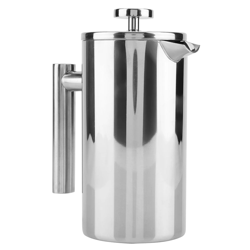 Double Walled Stainless Steel French Press Coffee Maker with Filter D9485
