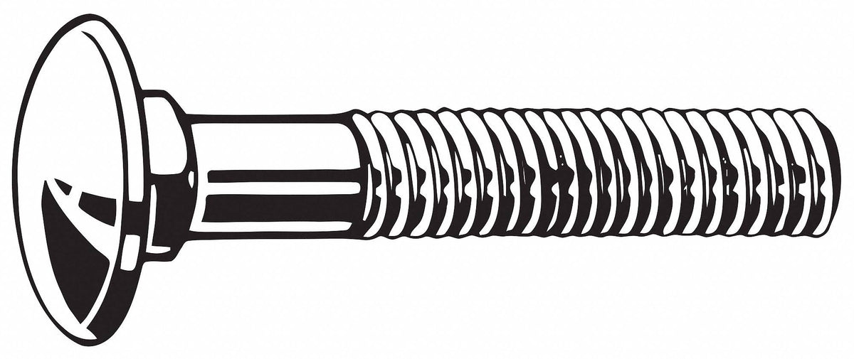Carriage Bolt, 1/4-20, 1-1/4In, PK1100 P9951