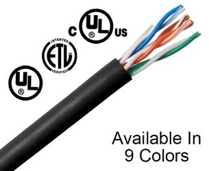 Red 24 AWG 1000ft Cat5e Riser Bulk Ethernet Cable D92461
