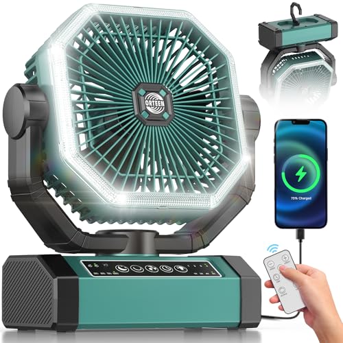 Portable Rechargeable 9-Inch Camping Fan G39542