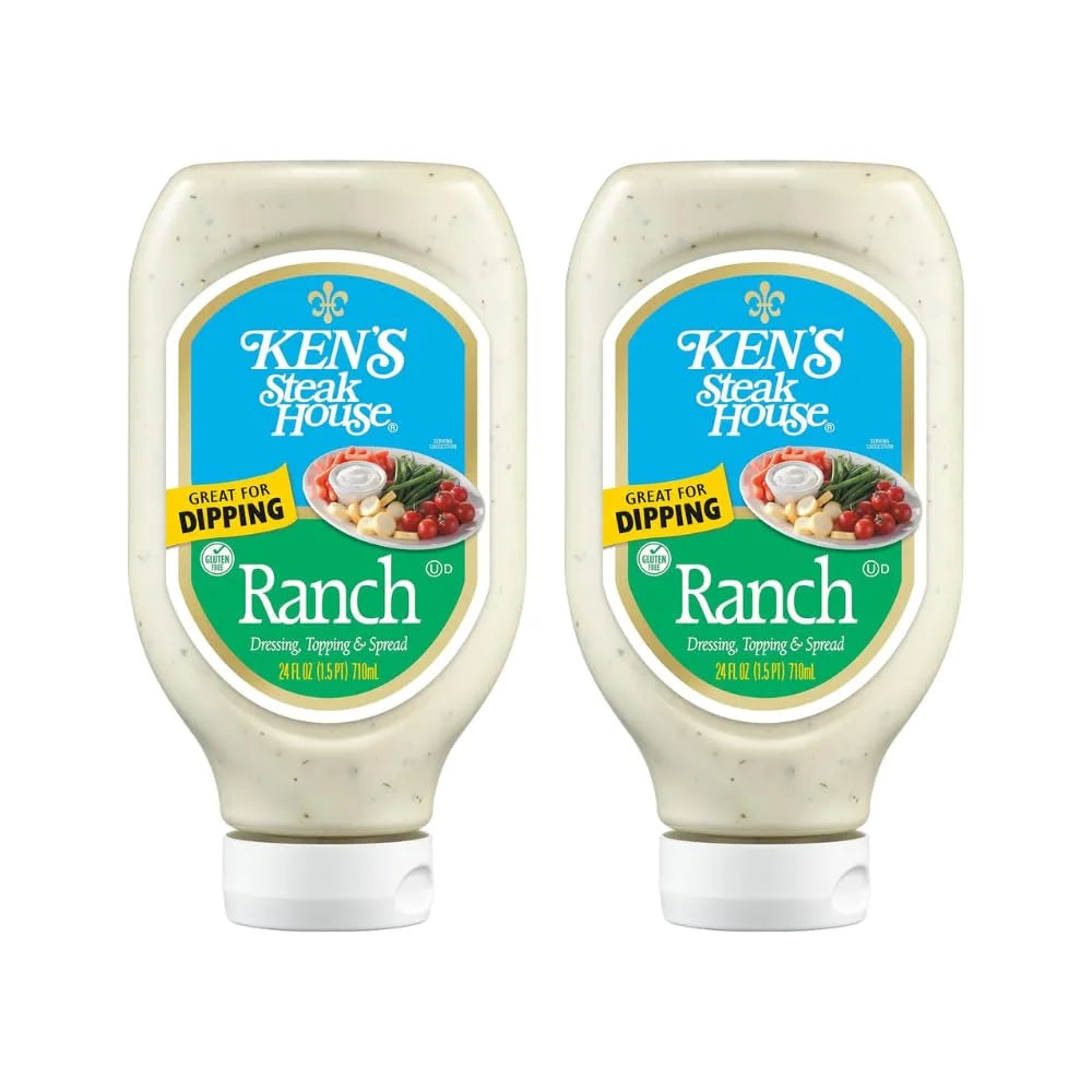 Ranch Dressing Topping & Spread 24 Fl Oz Pack Of 2 Gluten-Free I95470