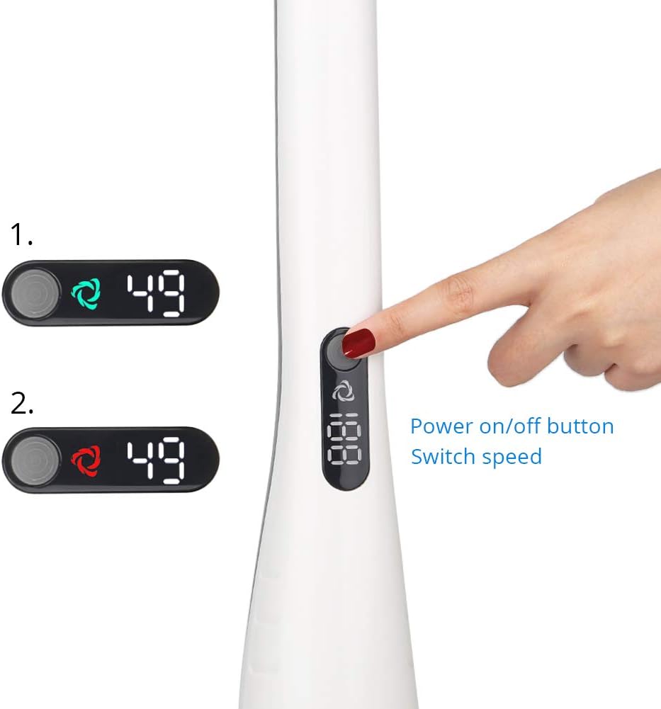 Electric Spin Scrubber with LED Display, Cordless Shower Cleaner with Storage Rack Y3165