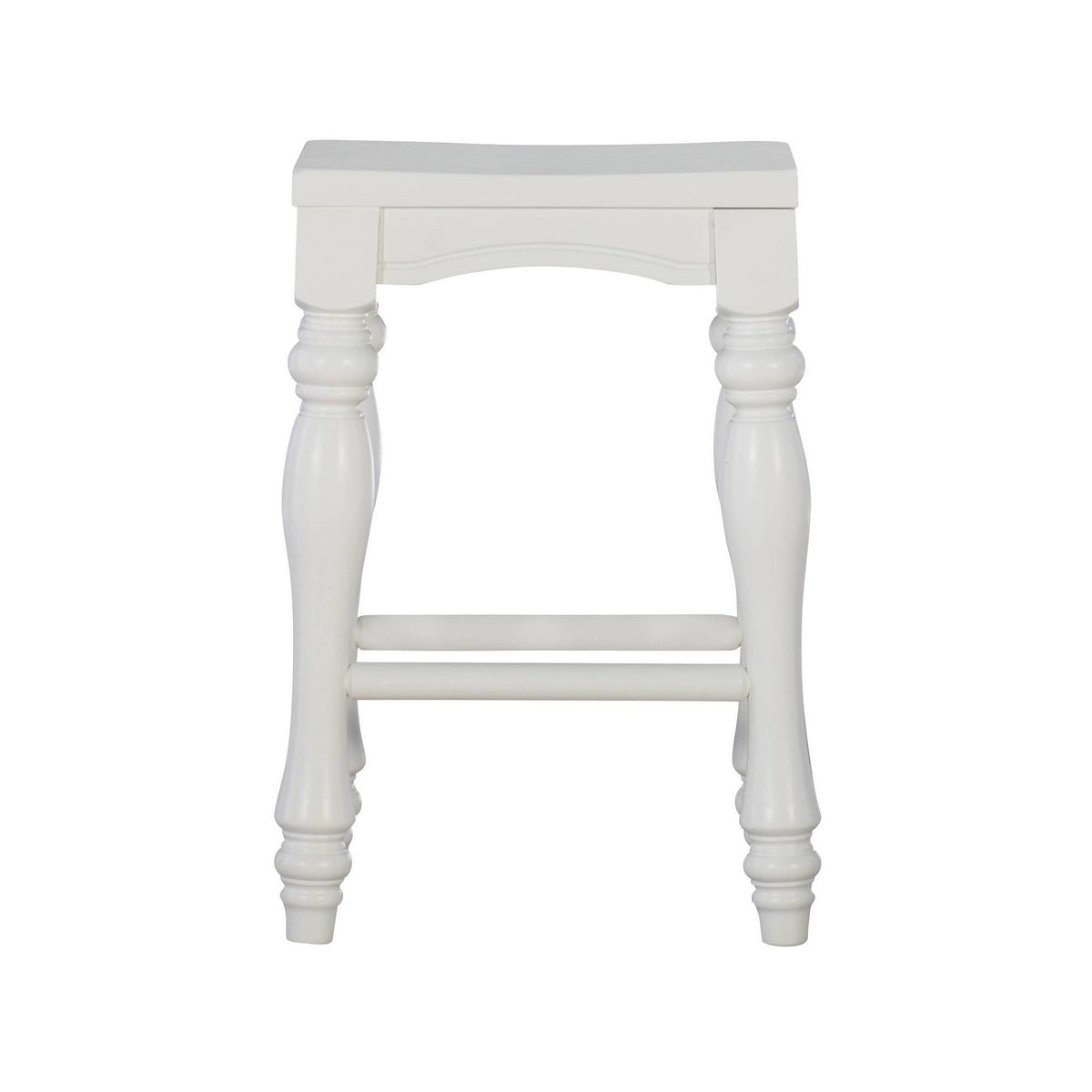 Set of 2 White Counter Height Barstools M123777