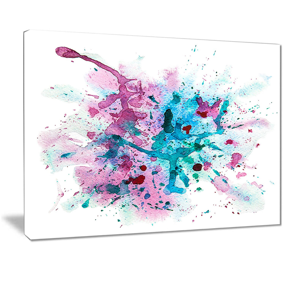 Multi Abstract Watercolor Canvas Print - 40 in. x 30 in. T543650
