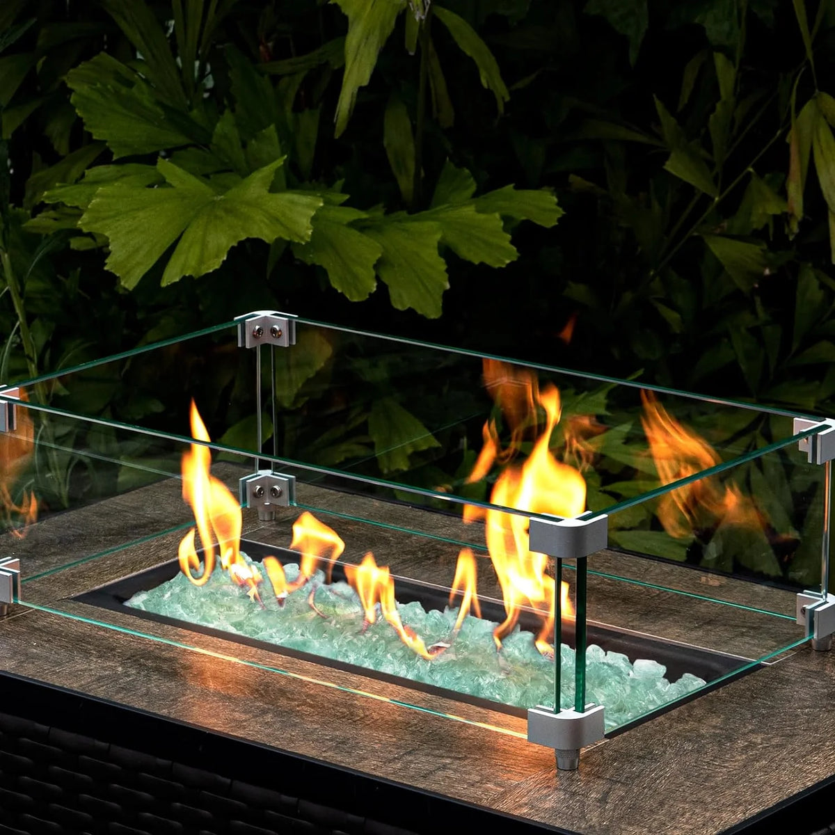 1/2-Inch Aqua Fire Glass G82387