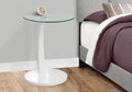 White C-shaped Accent Table D16034