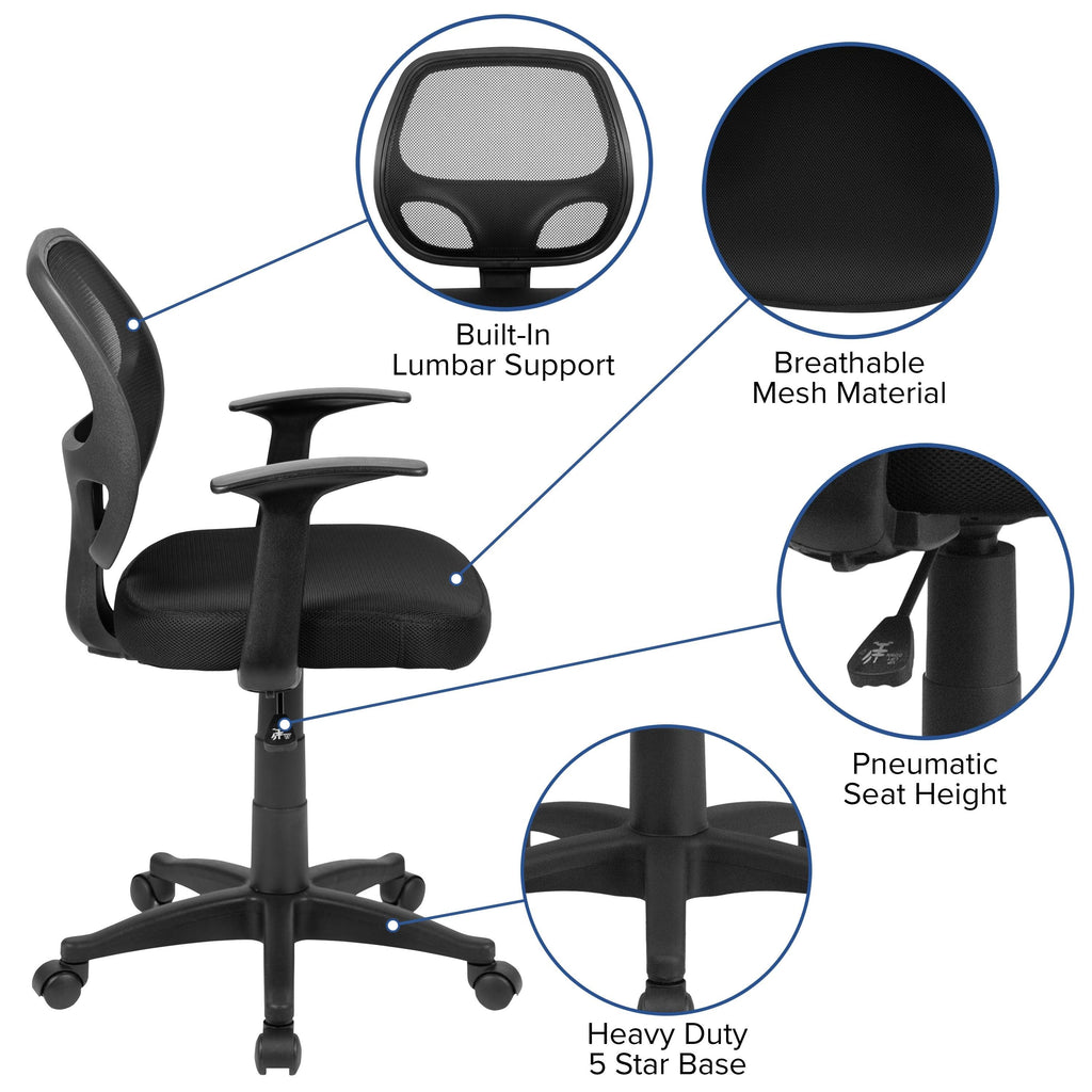 Black Mesh Computer Chair Y212