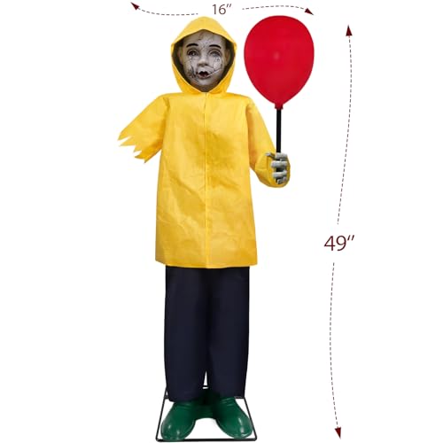 4 Ft Life Size Animatronics Prop with Glowing Balloon M6850