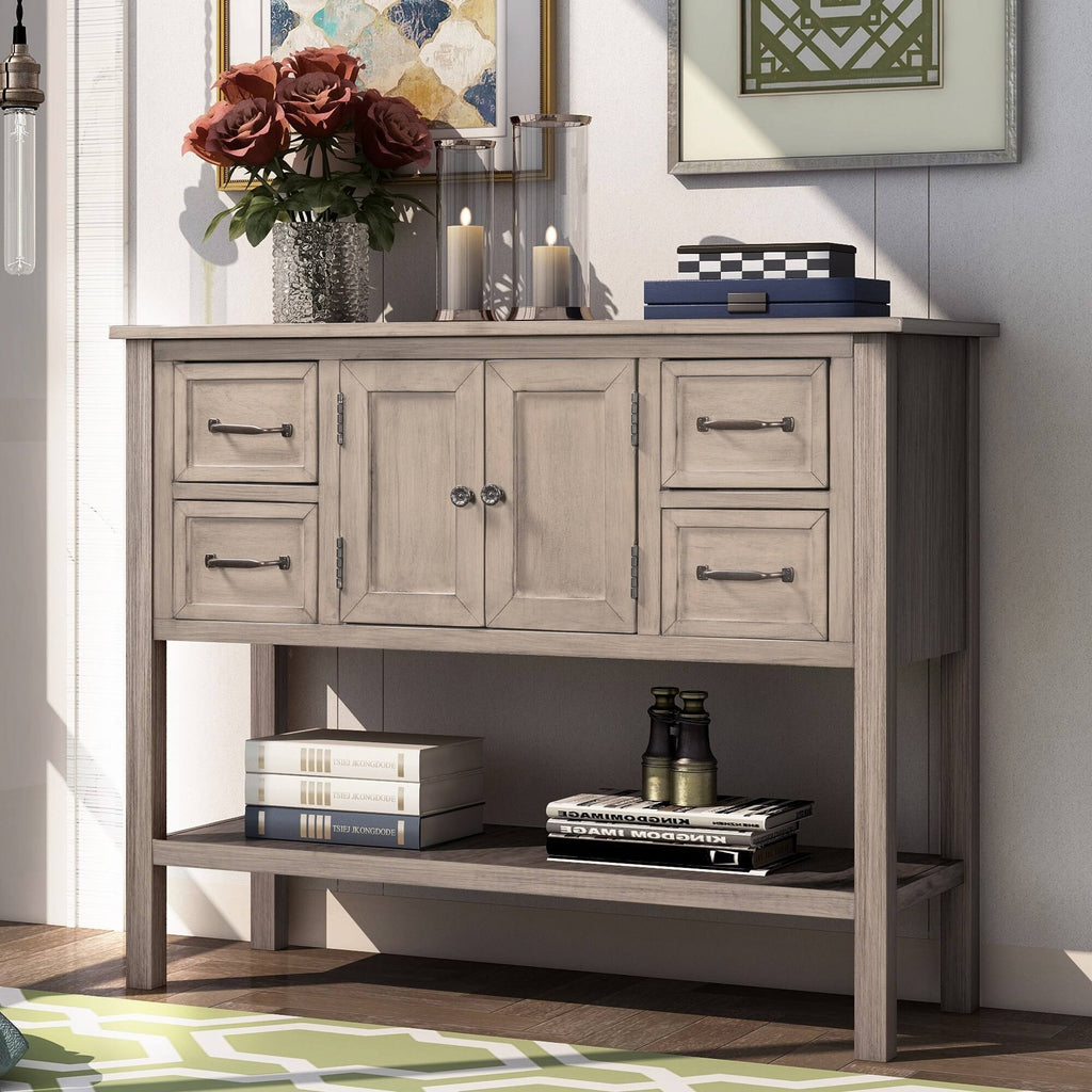 White Console Table L7322
